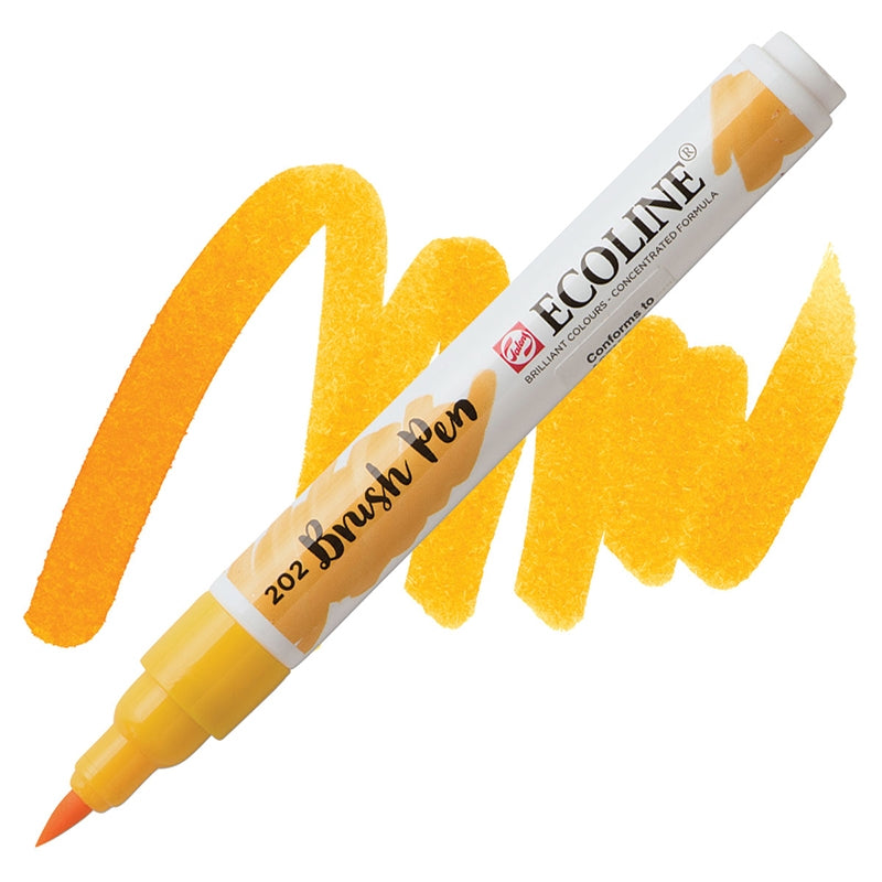 Carioci Ecoline Brush Pen - Chartreuse -  din categoria , ideal pentru scoala si teme zilnice, calitate premium pentru rezultate excelente