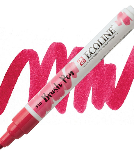 Carioci Ecoline Brush Pen - Scarlet -  din categoria , potrivit pentru uz profesional si hobby, alegere inspirata pentru papetarie moderna