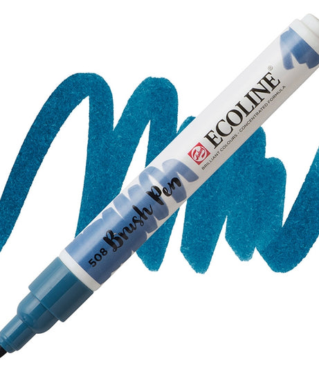 Carioci Ecoline Brush Pen - Ultramarine deep -  din categoria , excelent pentru proiecte artistice si craft, disponibil online cu livrare rapida