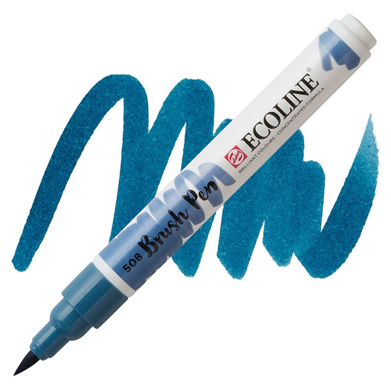Carioci Ecoline Brush Pen - Ultramarine deep -  din categoria , excelent pentru proiecte artistice si craft, disponibil online cu livrare rapida