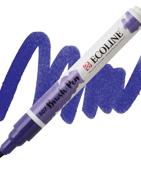 Carioci Ecoline Brush Pen - Blue violet -  din categoria , util pentru elevi, studenti si profesori, calitate premium pentru rezultate excelente