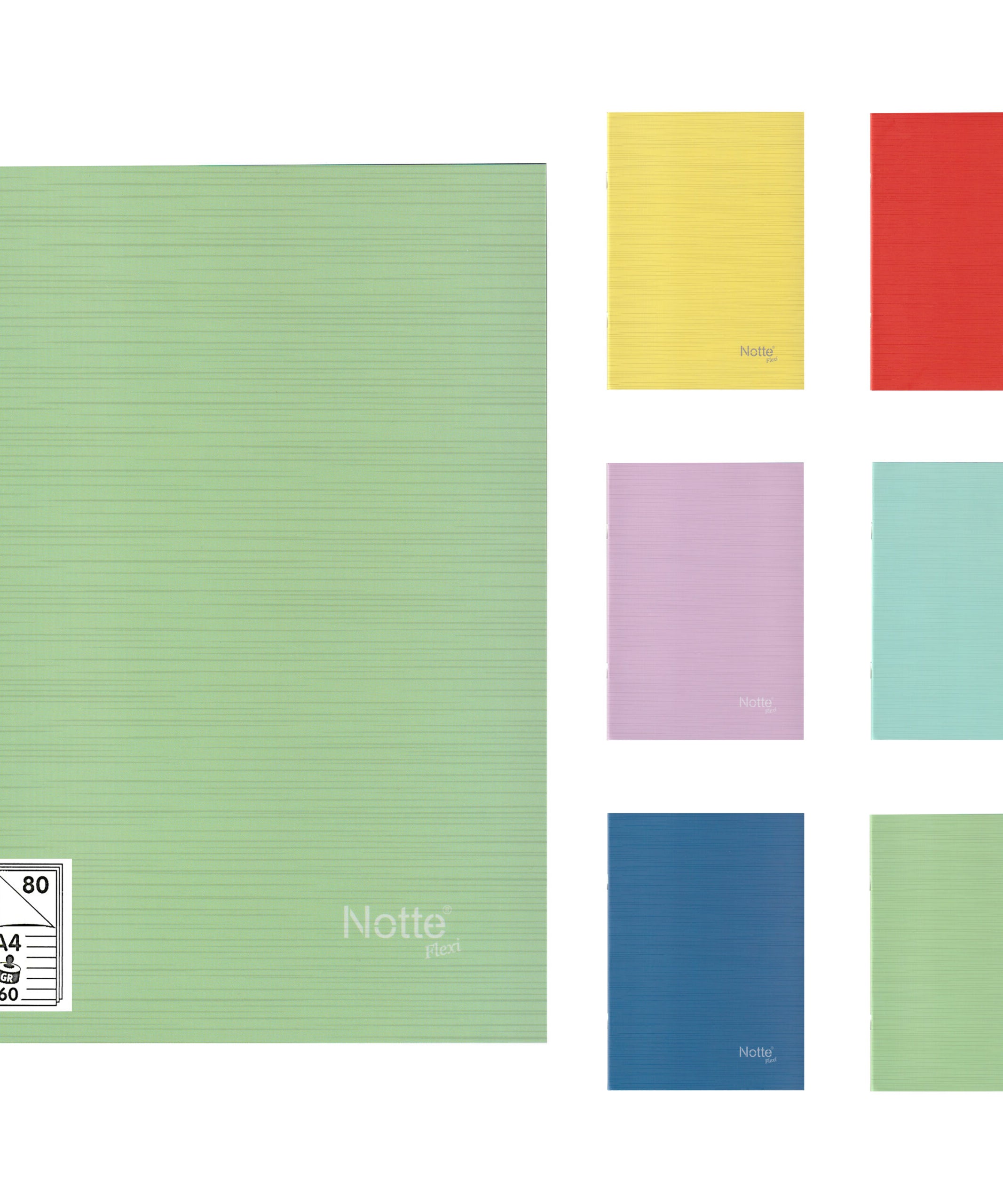 Caiet A4, 80 file, dictando, capsat, 60 g/mp, Notte School