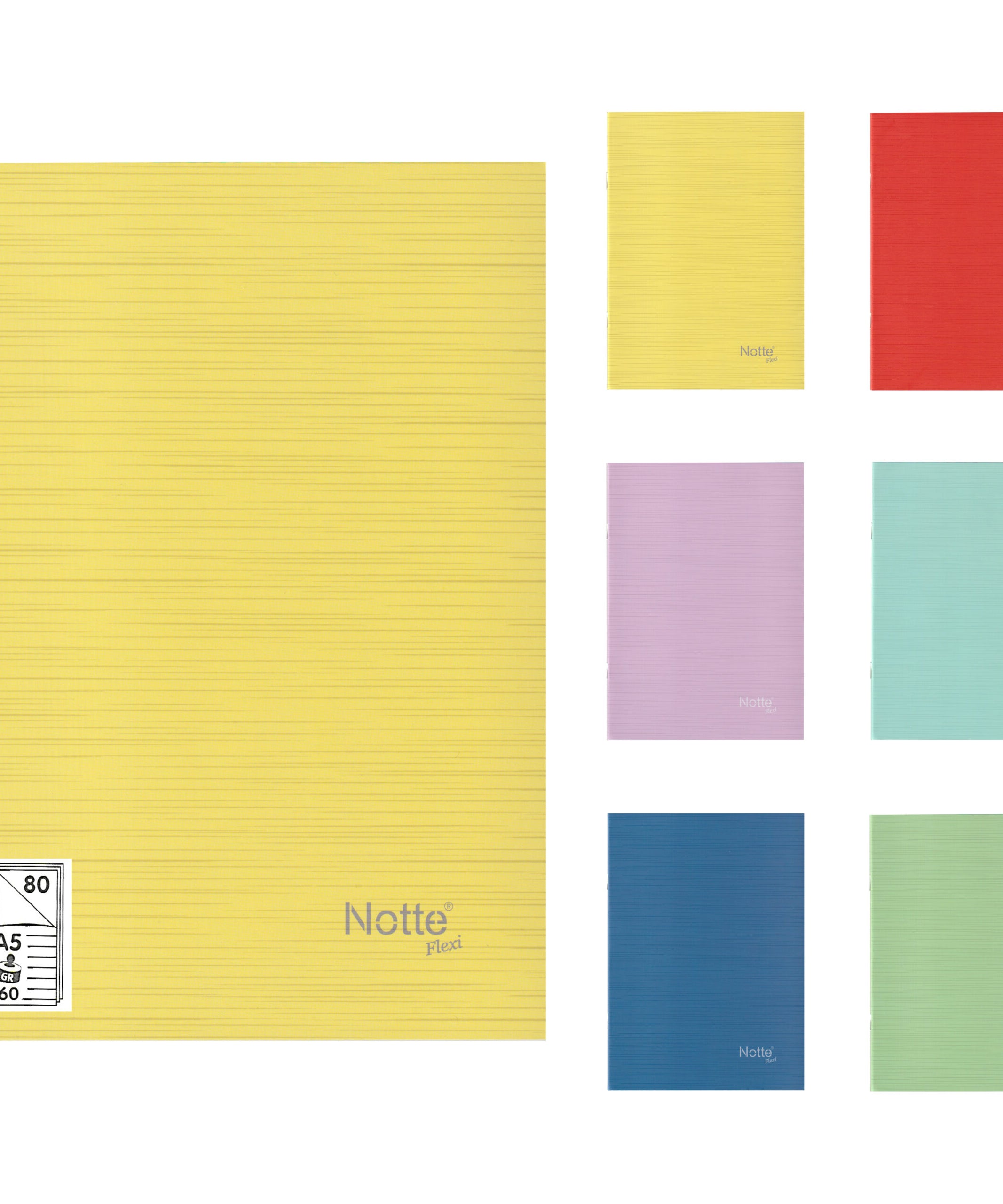 Caiet A5, 80 file, dictando, capsat, 60 g/mp, Notte School