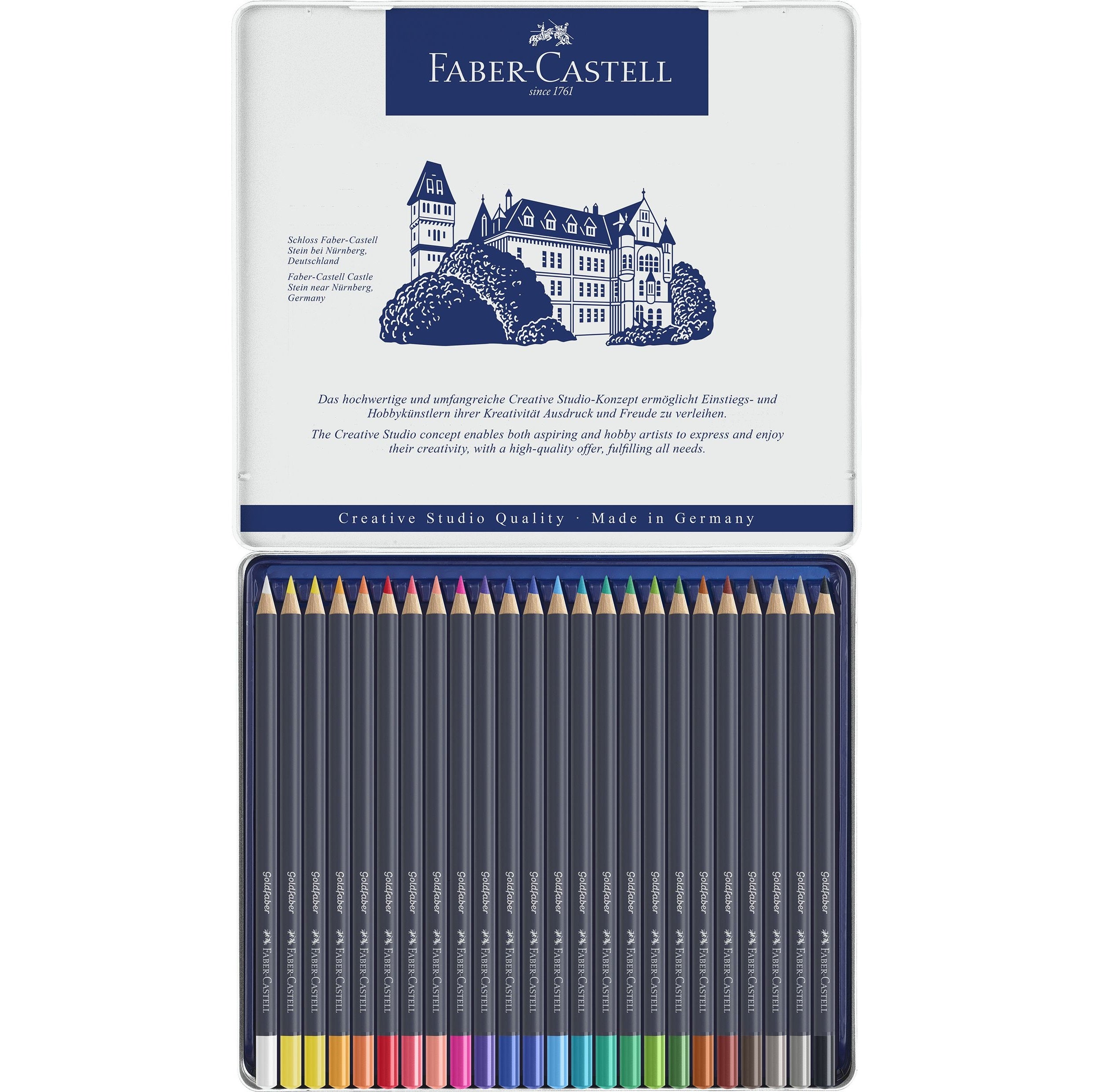 Creioane colorate set 24 culori Goldfaber Faber-Castell
