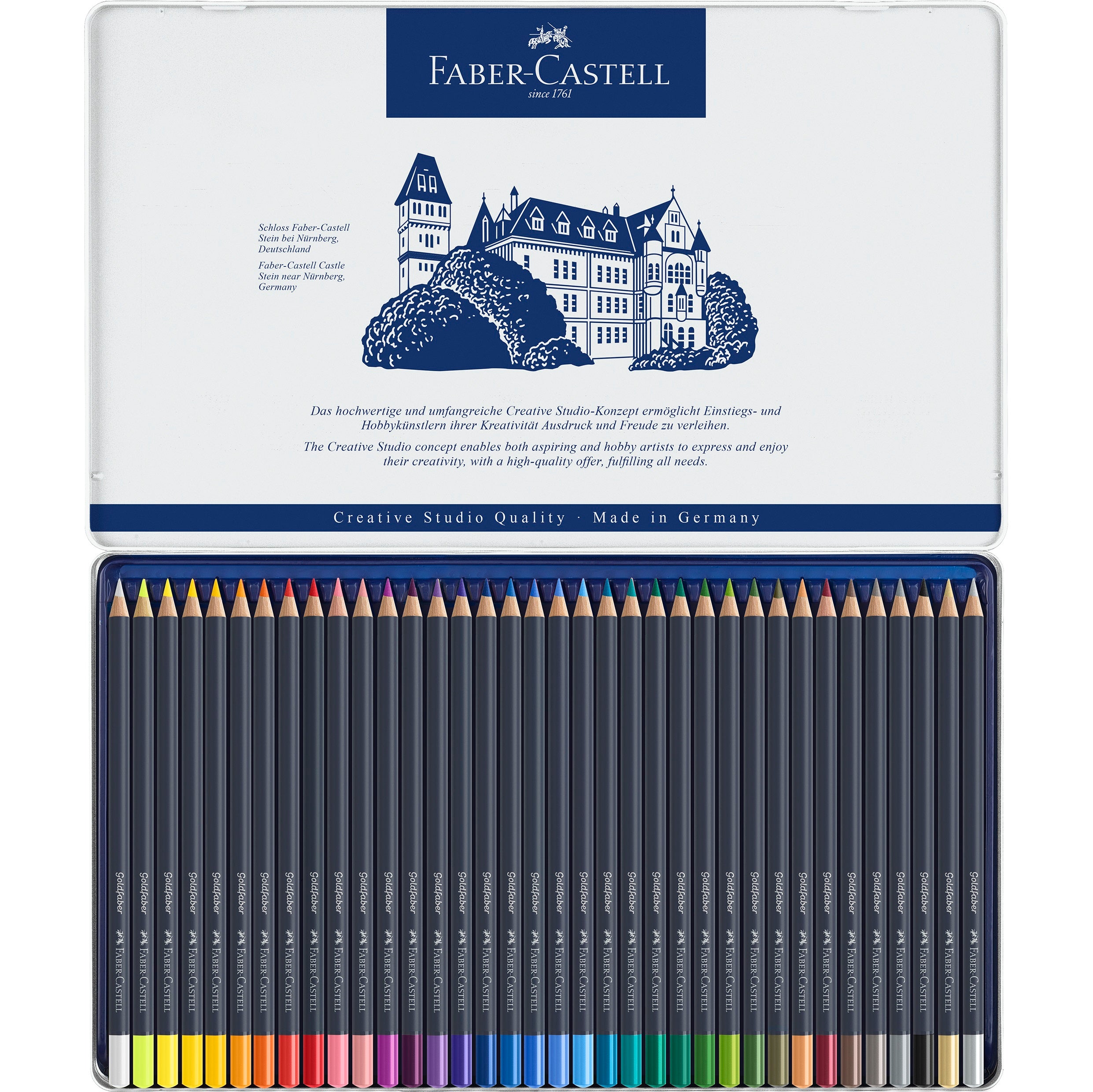 Creioane colorate set 36 culori Goldfaber Faber-Castell