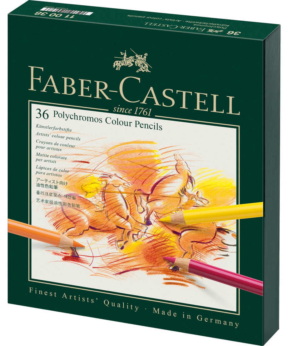 Acuarella - culori acrilice, accesorii papetarie, pensule, carioci si markere etc - Creioane colorate set 36 culori Studio Polychromos Faber-Castell din categoria , perfect pentru birou si organizare eficienta, alegere inspirata pentru papetarie moderna