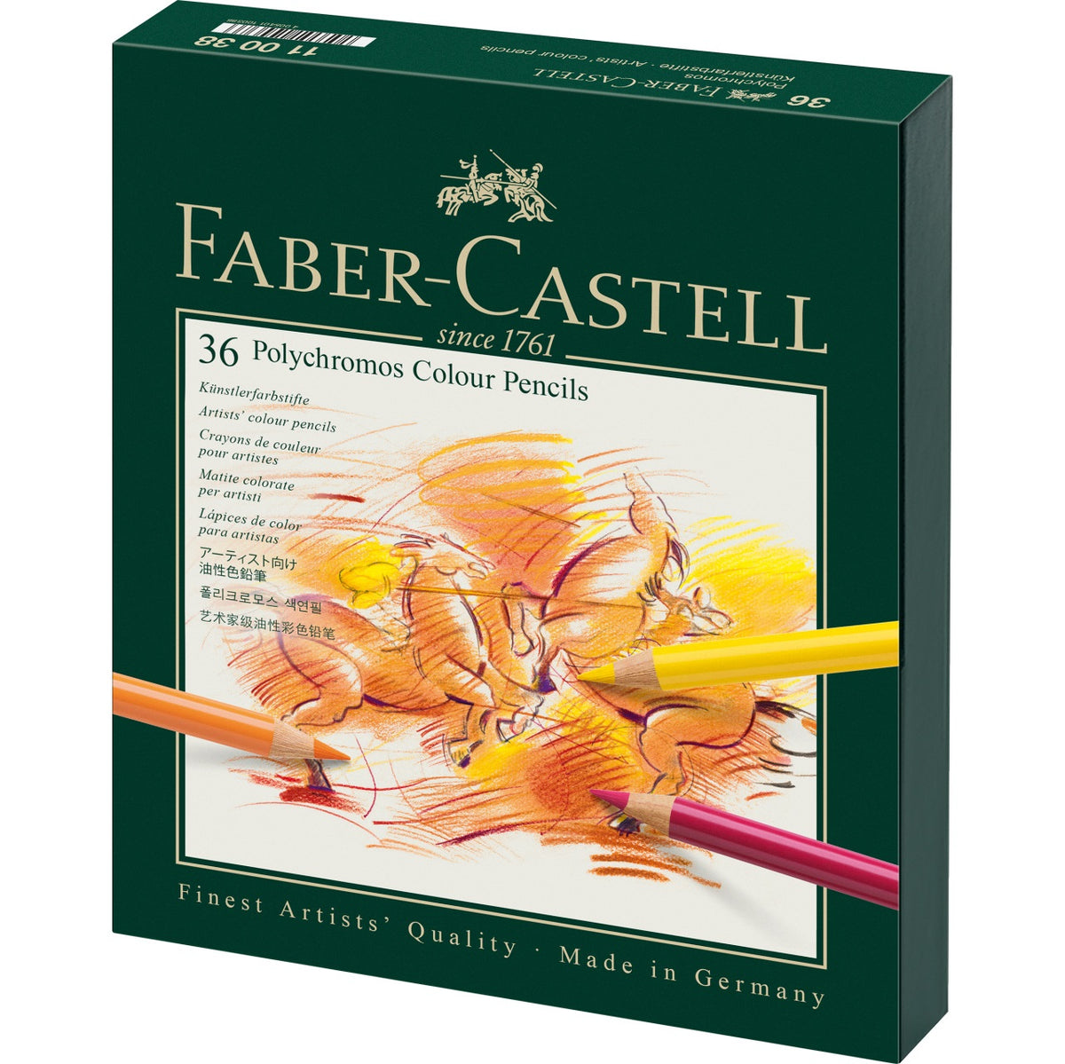 Acuarella - culori acrilice, accesorii papetarie, pensule, carioci si markere etc - Creioane colorate set 36 culori Studio Polychromos Faber-Castell din categoria , perfect pentru birou si organizare eficienta, alegere inspirata pentru papetarie moderna