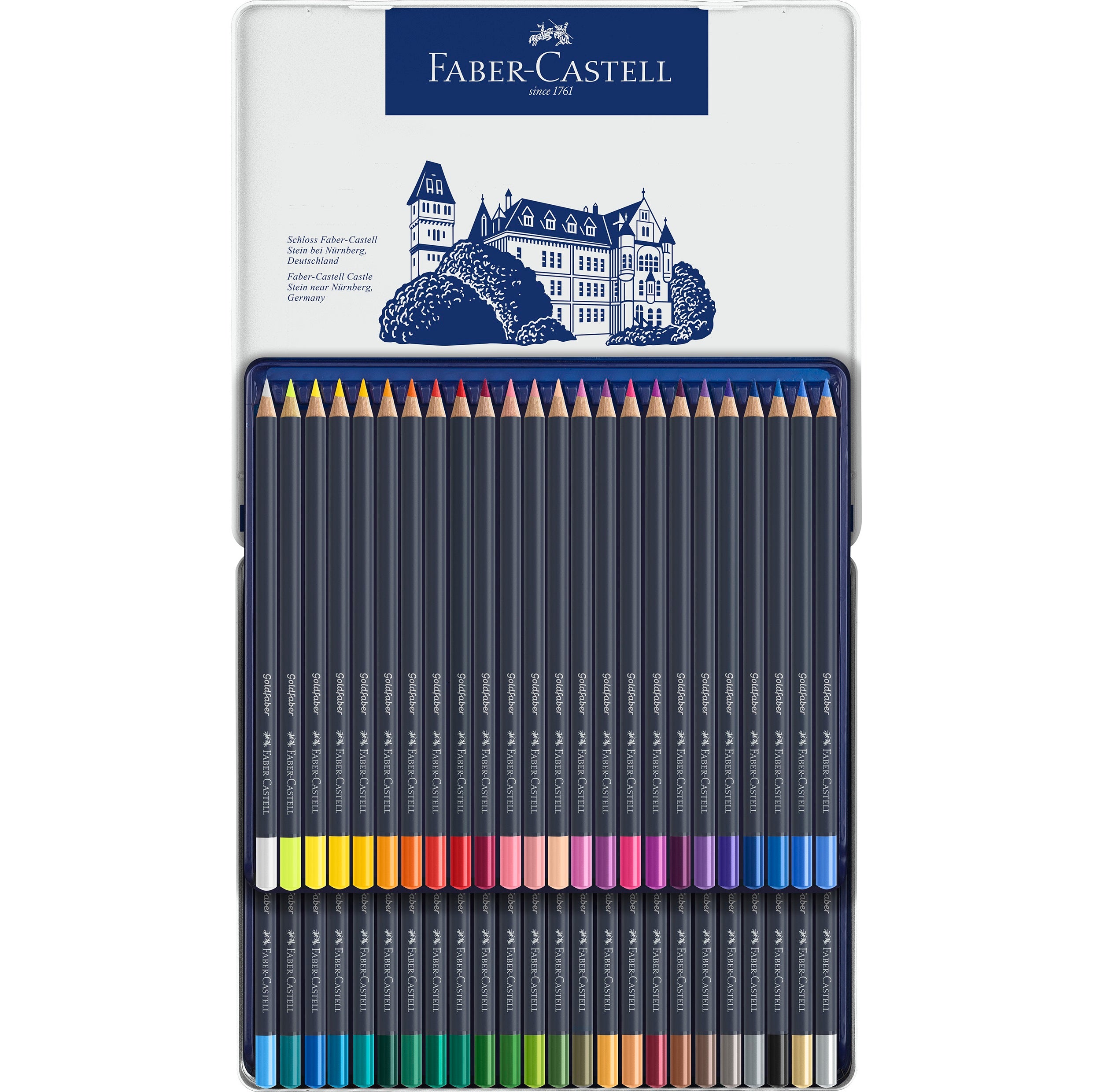 Creioane colorate set 48 culori Goldfaber Faber-Castell