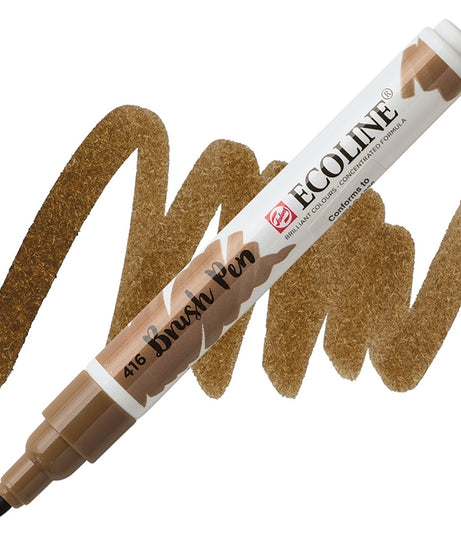 Carioci Ecoline Brush Pen - Sepia light -  din categoria , ideal pentru scoala si teme zilnice, alegere inspirata pentru papetarie moderna