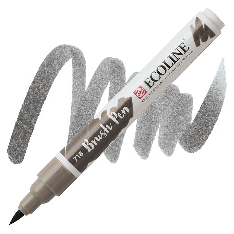 Carioci Ecoline Brush Pen - Cold grey -  din categoria , perfect pentru birou si organizare eficienta, calitate premium pentru rezultate excelente