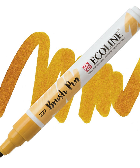Carioci Ecoline Brush Pen - Gold ochre -  din categoria , potrivit pentru uz profesional si hobby, calitate premium pentru rezultate excelente