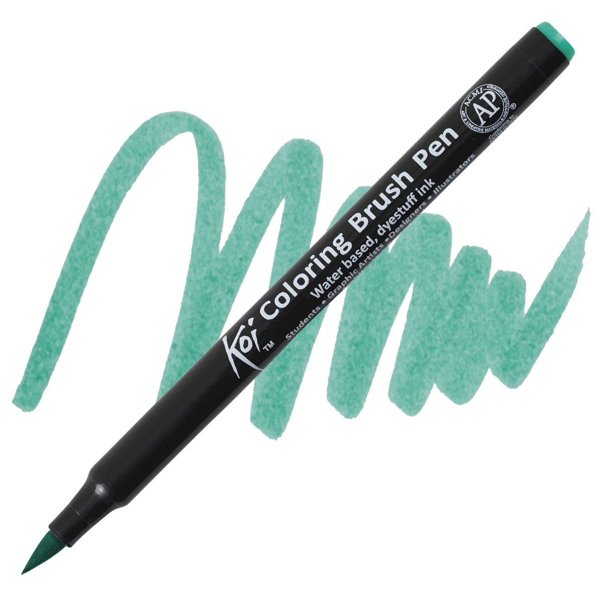 Carioci Sakura Koi Color Brush - Ice green -  din categoria , recomandat pentru desen si activitati creative, alegere inspirata pentru papetarie moderna
