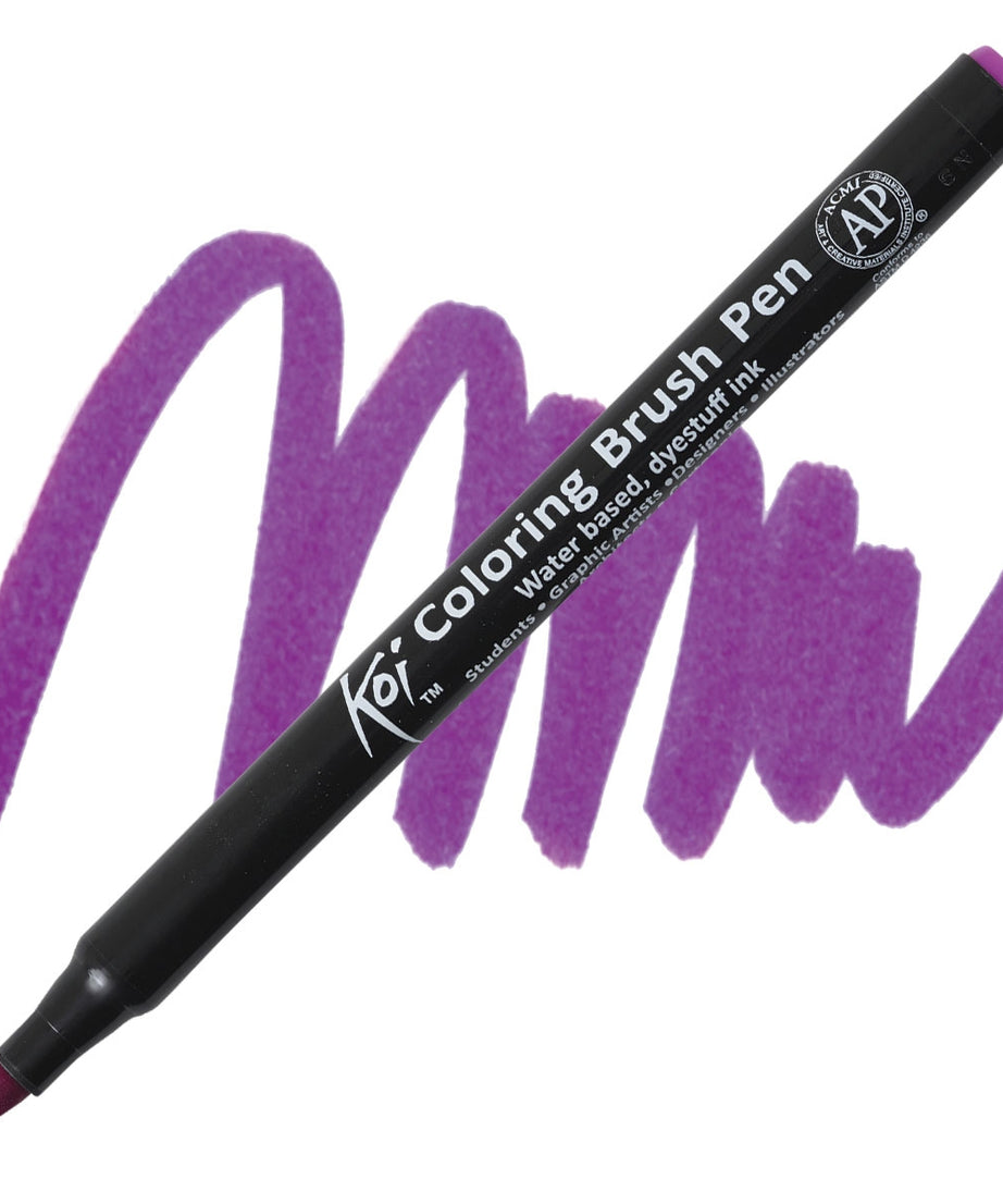 Carioci Sakura Koi Color Brush - Light purple -  din categoria , excelent pentru proiecte artistice si craft, alegere inspirata pentru papetarie moderna