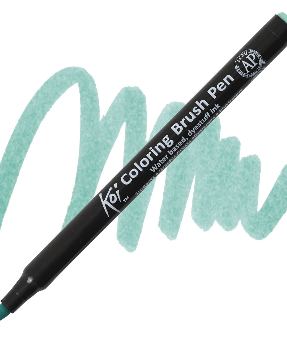 Carioci Sakura Koi Color Brush - Yellow green -  din categoria , excelent pentru proiecte artistice si craft, alegere inspirata pentru papetarie moderna