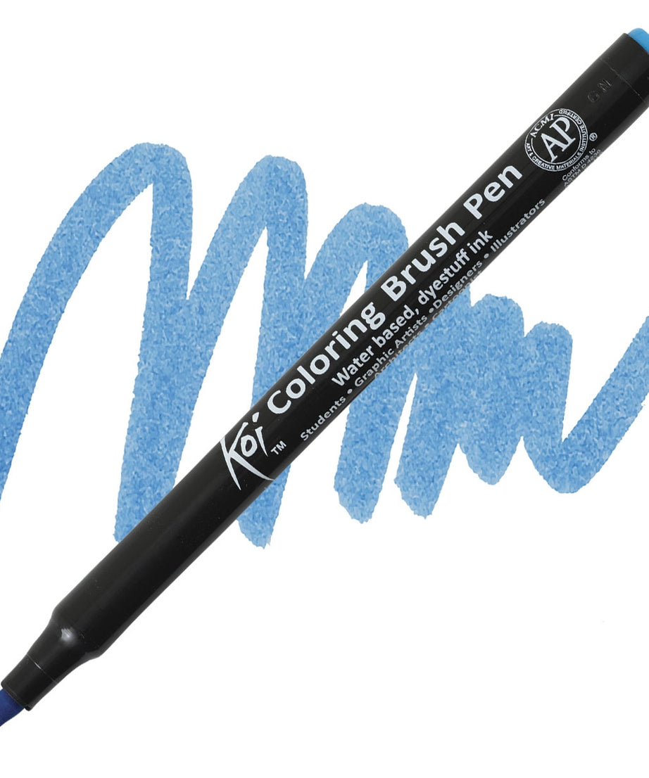 Carioci Sakura Koi Color Brush - Light sky blue -  din categoria , ideal pentru scoala si teme zilnice, alegere inspirata pentru papetarie moderna