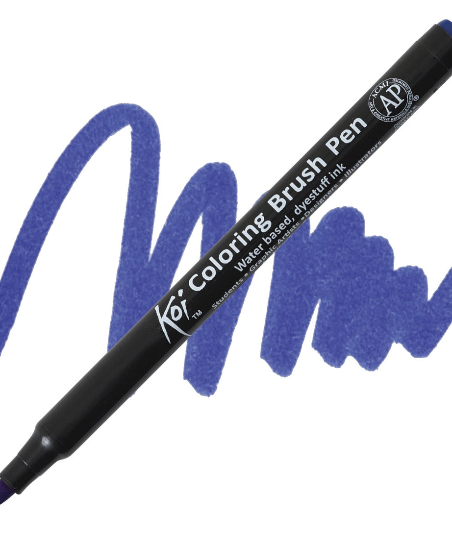 Carioci Sakura Koi Color Brush - Aqua blue -  din categoria , recomandat pentru desen si activitati creative, produs original disponibil din stoc