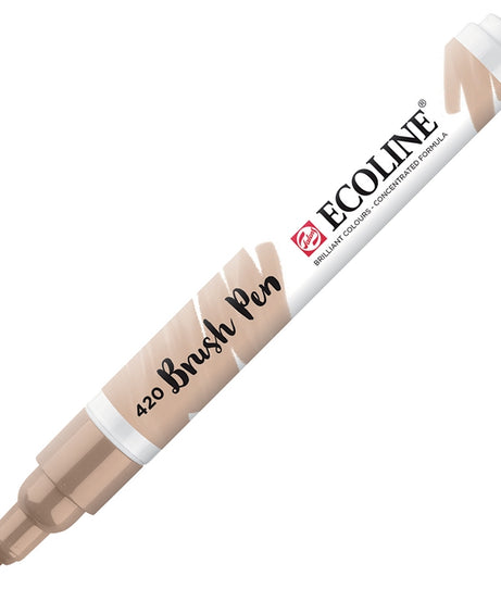 Carioci Ecoline Brush Pen - Burnt sienna -  din categoria , recomandat pentru desen si activitati creative, disponibil online cu livrare rapida