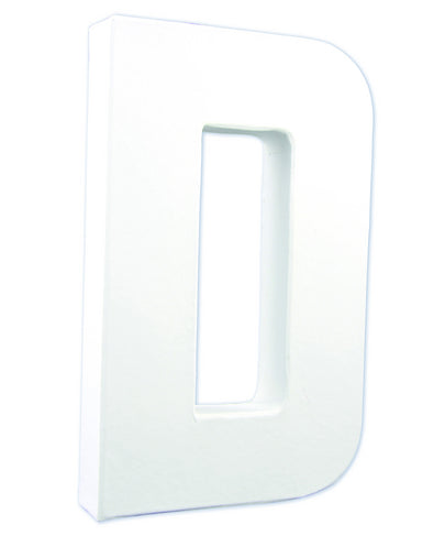 Litere 21 cm din carton presat - litera D -  din categoria , excelent pentru proiecte artistice si craft, pret avantajos in magazin online