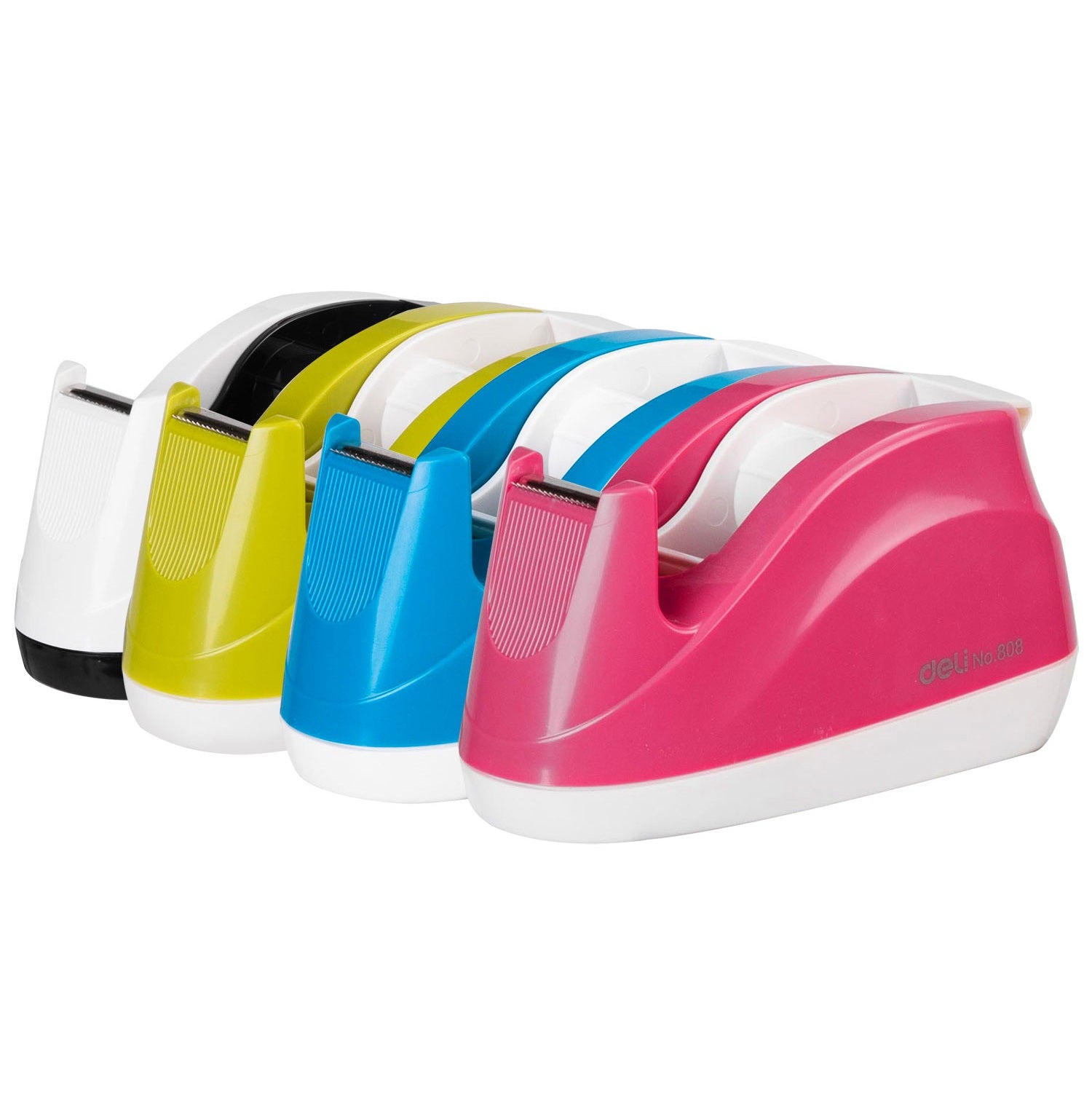 Dispenser stabil pentru banda adeziva 18mm Deli 12385, accesoriu practic pentru birou, scoala si proiecte creative, usureaza taierea si aplicarea benzilor adezive, design rezistent si ergonomic, ideal pentru proiecte DIY si activitati artistice, materiale de calitate pentru birou si atelier, dispozitiv stabil pentru utilizare precisa si rapida, accesorii multifunctionale pentru birou, scoala si hobby, instrument util pentru organizare si creatie.
