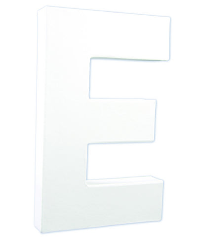 Litere 21 cm din carton presat - litera E -  din categoria , excelent pentru proiecte artistice si craft, calitate premium pentru rezultate excelente