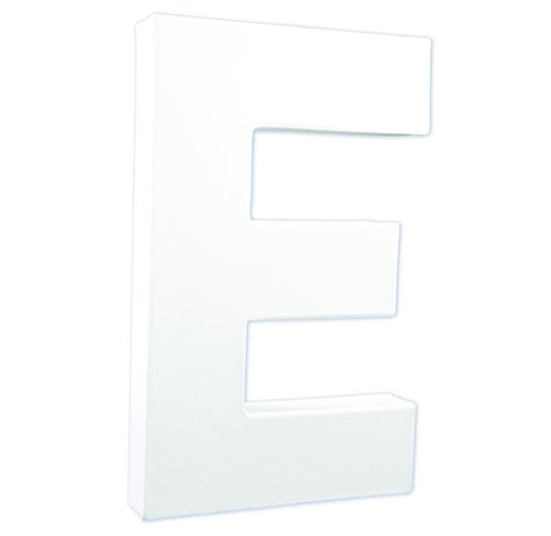 Litere 21 cm din carton presat - litera E -  din categoria , excelent pentru proiecte artistice si craft, calitate premium pentru rezultate excelente