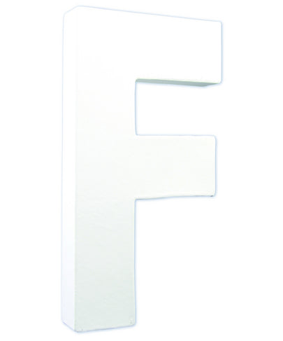 Litere 21 cm din carton presat - litera F -  din categoria , excelent pentru proiecte artistice si craft, disponibil online cu livrare rapida