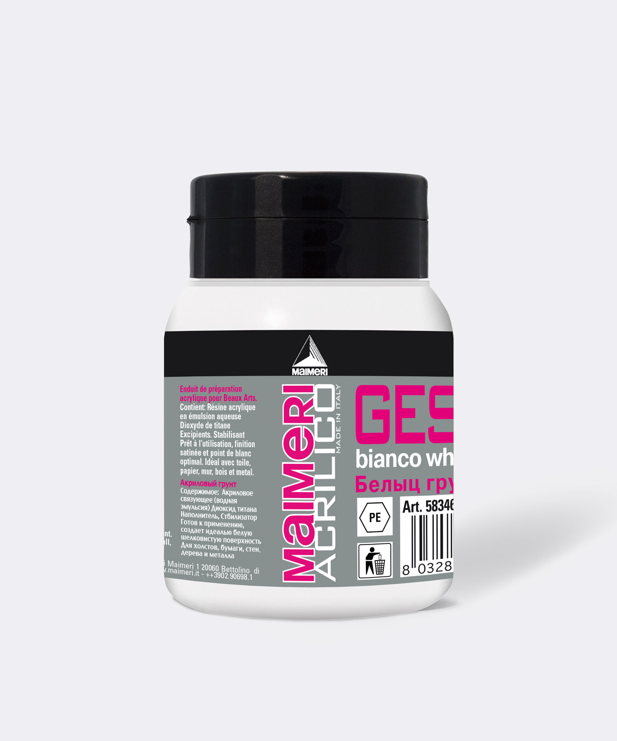 Grund alb Maimeri Acrilico - 500ml -  din categoria , perfect pentru birou si organizare eficienta, alegere inspirata pentru papetarie moderna