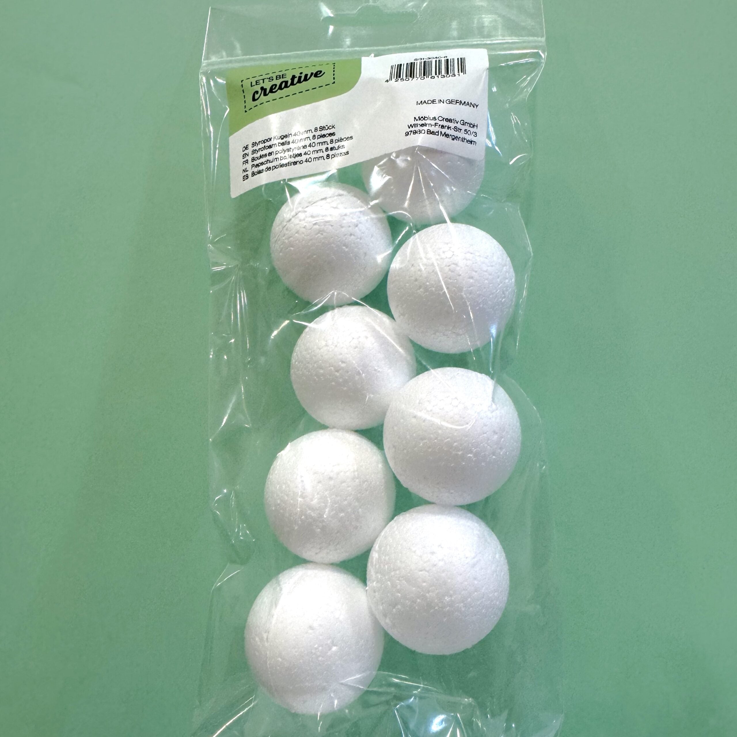 Bila de polistiren intreaga la set