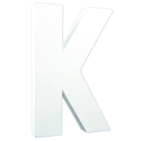 Litere 21 cm din carton presat - litera K -  din categoria , potrivit pentru uz profesional si hobby, alegere inspirata pentru papetarie moderna