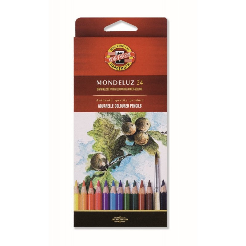 Set creioane acuarelabile Aquarell Mondeluz - 24 creioane -  din categoria , ideal pentru scoala si teme zilnice, pret avantajos in magazin online