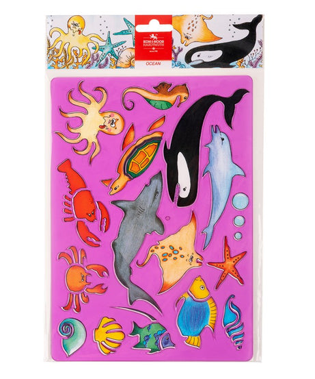 Sablon din plastic 20x31 cm - Ocean -  din categoria , potrivit pentru uz profesional si hobby, alegere inspirata pentru papetarie moderna
