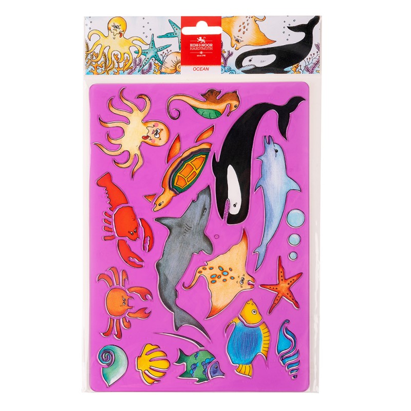 Sablon din plastic 20x31 cm - Ocean -  din categoria , potrivit pentru uz profesional si hobby, alegere inspirata pentru papetarie moderna