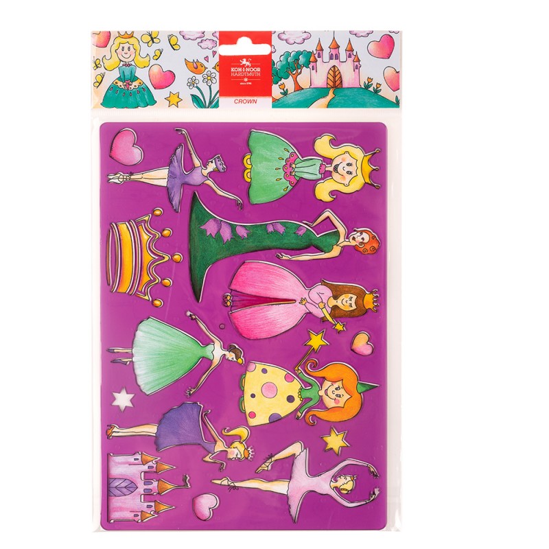 Sablon din plastic 20x31 cm - Printese -  din categoria , util pentru elevi, studenti si profesori, disponibil online cu livrare rapida