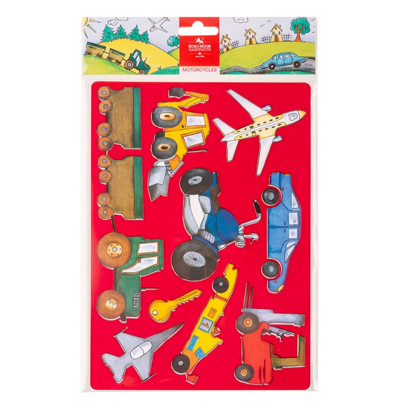 Sablon din plastic 20x31 cm - Motoare -  din categoria , recomandat pentru desen si activitati creative, produs original disponibil din stoc