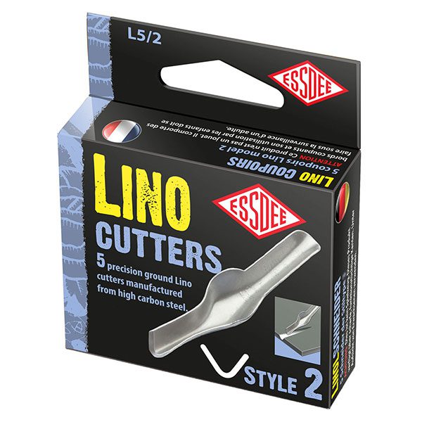 Cutite linogravura Essdee - No 3 varf V rotunjit larg -  din categoria , util pentru elevi, studenti si profesori, alegere inspirata pentru papetarie moderna