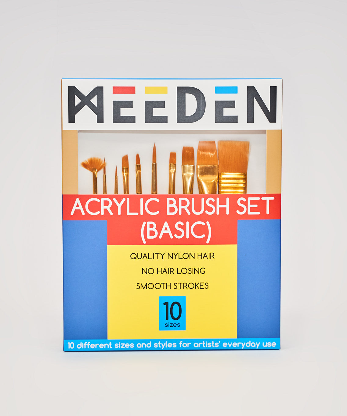 pensule acrilic set 10