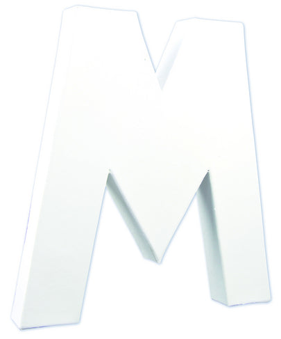 Litere 21 cm din carton presat - litera M -  din categoria , recomandat pentru desen si activitati creative, pret avantajos in magazin online