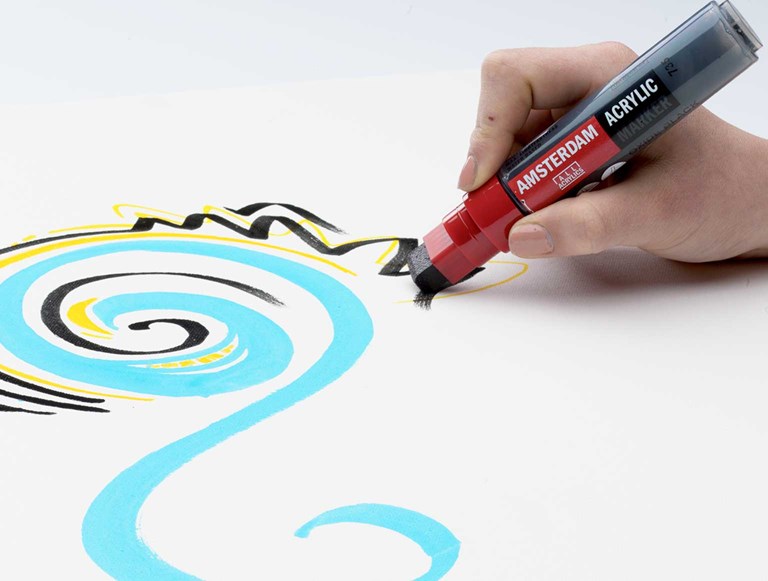 Marker acrilic Amsterdam - Naples yellow D 2 mm -  din categoria , ideal pentru scoala si teme zilnice, pret avantajos in magazin online
