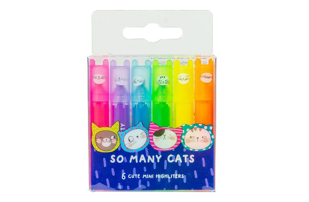 Mini evidențiatoare parfumate Many Cats, markere colorate cu miros plăcut și design adorabil, perfecte pentru școală, birou și agendă. Evidențiatoarele Many Cats au culori vii, vârf precis și aromă plăcută, ideale pentru notițe, jurnale și planificatoare creative.