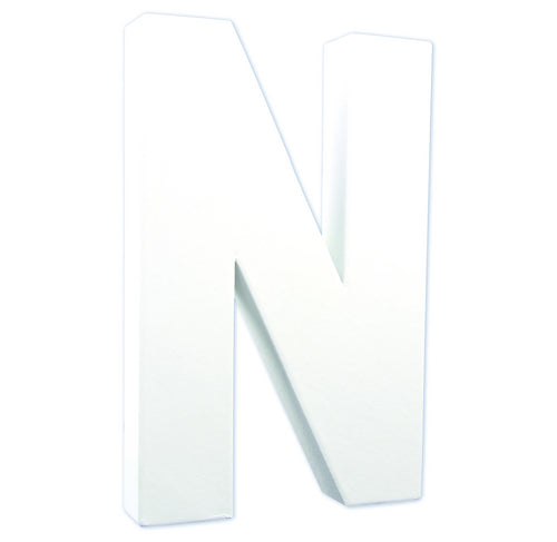 Litere 21 cm din carton presat - litera N -  din categoria , recomandat pentru desen si activitati creative, disponibil online cu livrare rapida