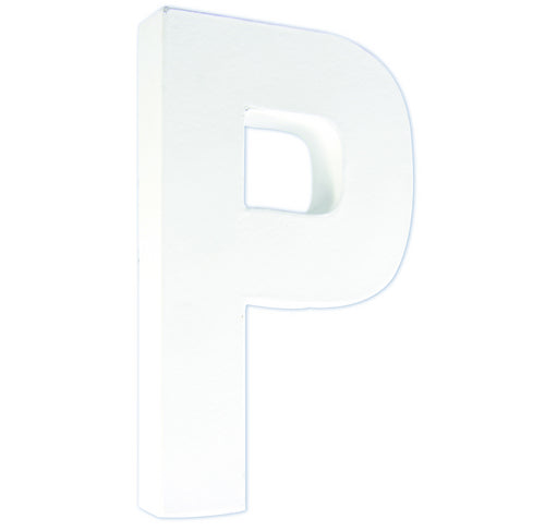 Litere 21 cm din carton presat - litera P -  din categoria , perfect pentru birou si organizare eficienta, disponibil online cu livrare rapida