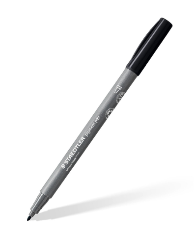 PIGMENT LINER CU VARF MOALE TIP PENSULA NEGRU