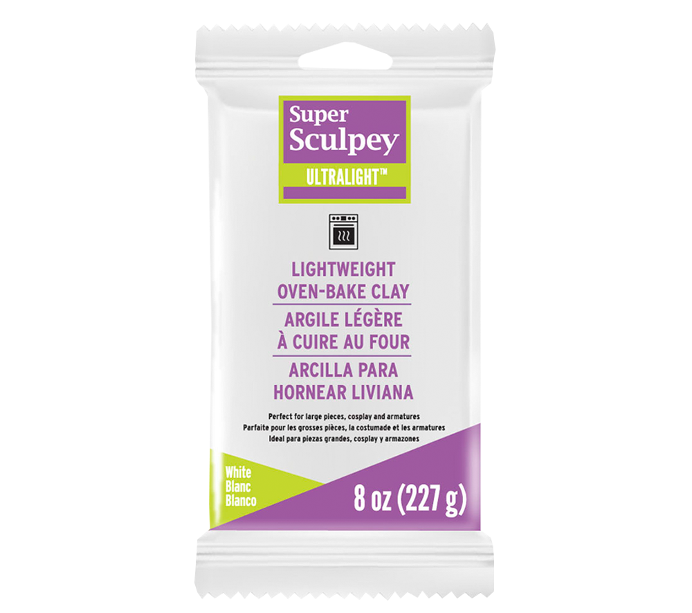 Acuarella - culori acrilice, accesorii papetarie, pensule, carioci si markere etc - Pasta polimerica alba Sculpey Ultra Light din categoria Arts & Entertainment > Hobbies & Creative Arts > Arts & Crafts > Art & Crafting Materials > Pottery & Sculpting Materials > Clay & Modeling Dough > Clay > Polymer Clay, excelent pentru proiecte artistice si craft, alegere inspirata pentru papetarie moderna