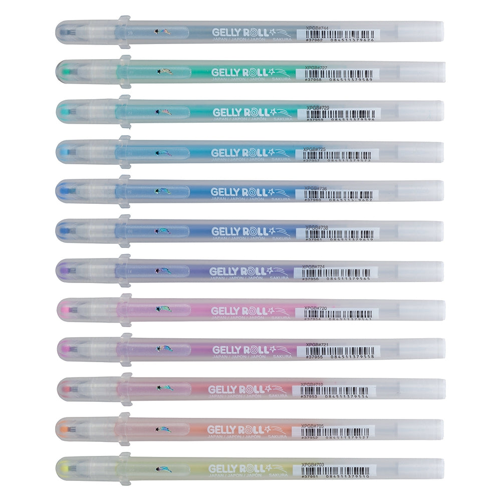 Acuarella - culori acrilice, accesorii papetarie, pensule, carioci si markere etc Pix Sakura Gelly Roll Stardust - Blue Sparkle - Pix cu sclipici Sakura Gelly Roll Stardust din categoria Office Supplies > Office Instruments > Writing & Drawing Instruments > Pens & Pencils > Pens > Gel Pens, potrivit pentru uz profesional si hobby, alegere inspirata pentru papetarie moderna
