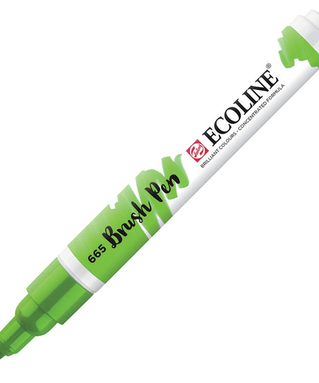 Carioci Ecoline Brush Pen - Green -  din categoria , excelent pentru proiecte artistice si craft, produs original disponibil din stoc