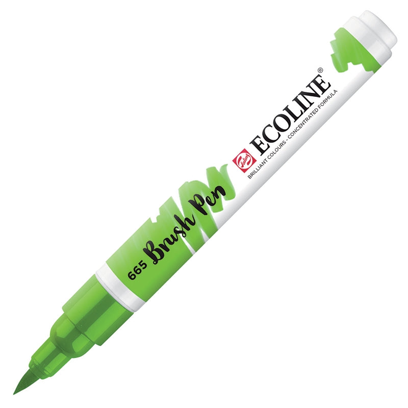 Carioci Ecoline Brush Pen - Green -  din categoria , excelent pentru proiecte artistice si craft, produs original disponibil din stoc