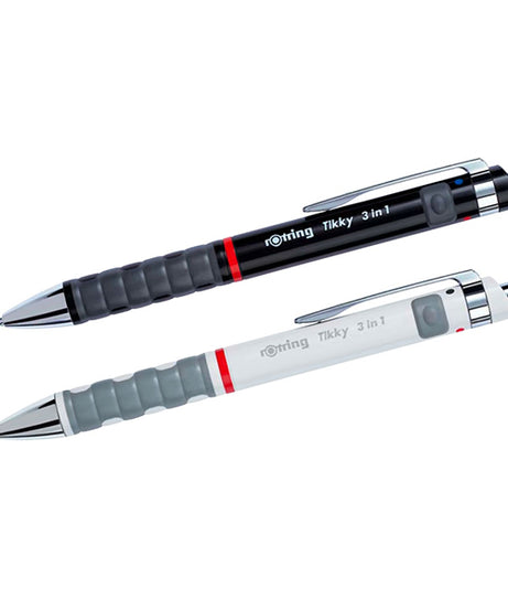Rotring Tikky Multipen 1 – pix multifuncțional cu două culori de cerneală și portamină, design ergonomic și precizie germană.