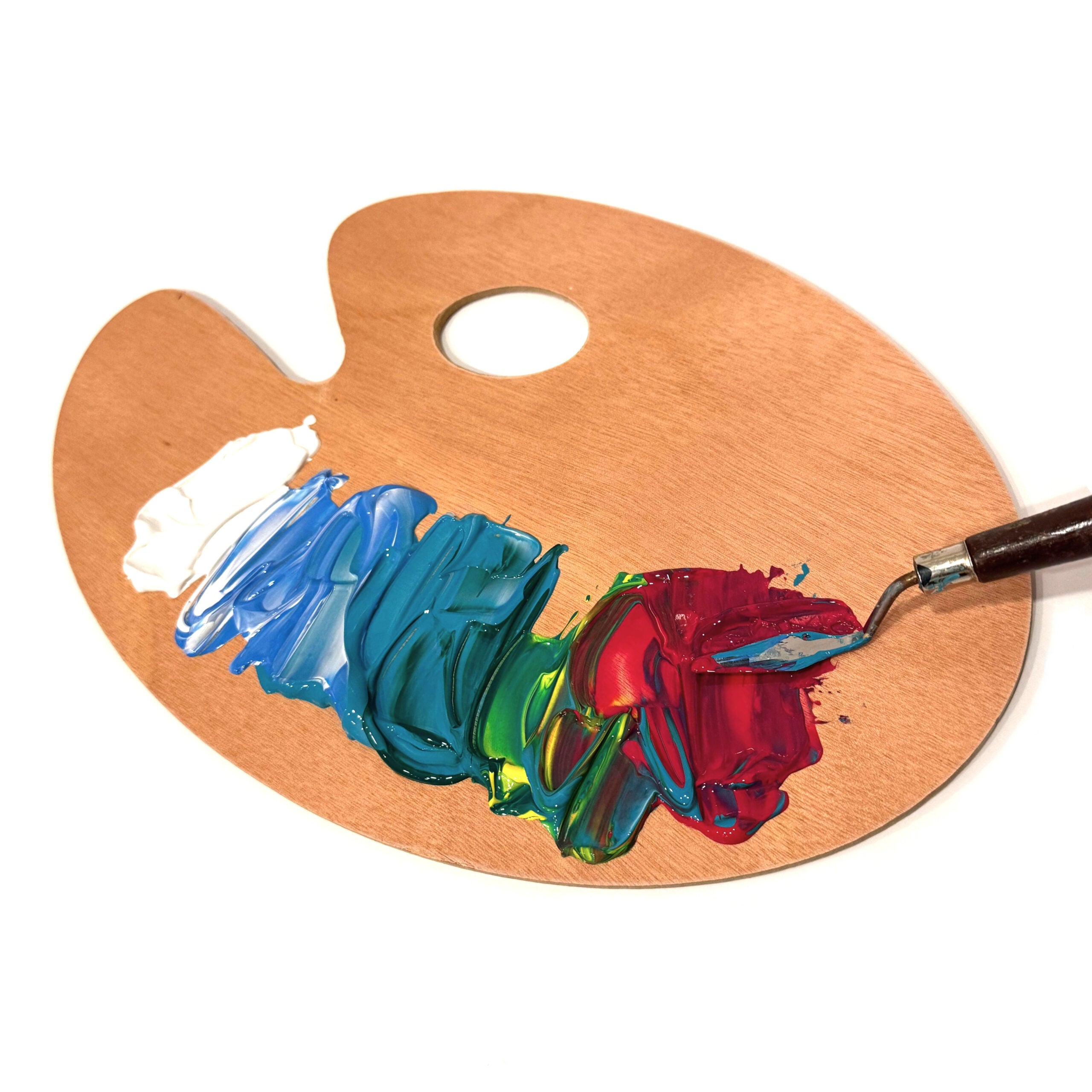 Paleta din lemn ovala 20x30cm SinoArt