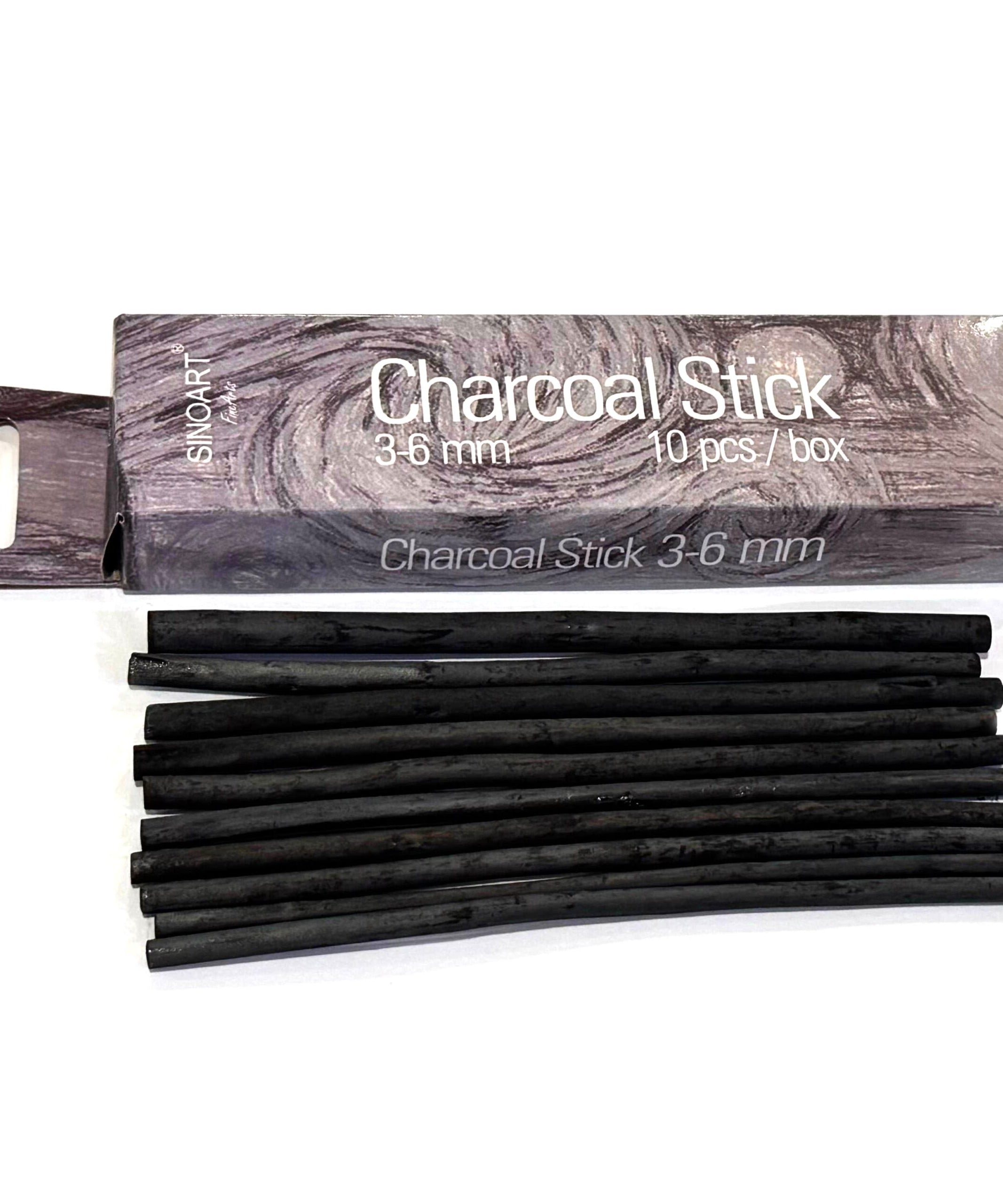 Carbune natural desen 3-6mm 10 buc/set SinoArt
