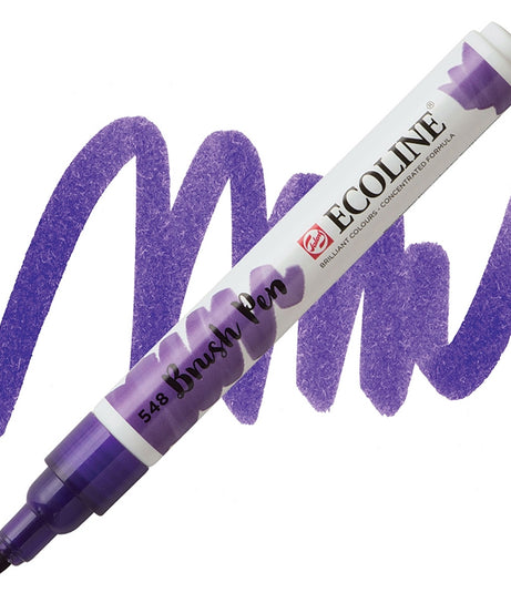 Carioci Ecoline Brush Pen - Pastel violet -  din categoria , ideal pentru scoala si teme zilnice, pret avantajos in magazin online